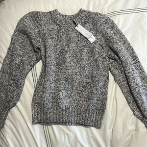525 America Balloon Sleeve Marled Sweater Poppy Multi s